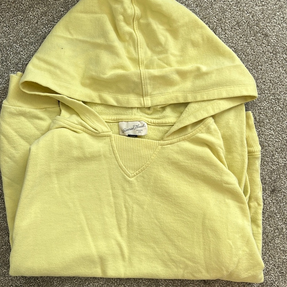 Bright yellow hoodie